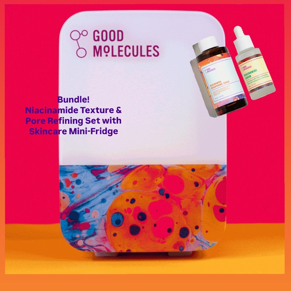 Good Molecules Mini Fridge with Skincare Set